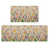 Artoid Mode front view of lavender tulip mats showing floral design and style benefit