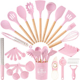 Astercook front packaging showing full 39-piece pink set and organized layout for convenience
