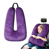 Atablyn front view pillow showing U-shape and plush support for travel