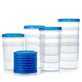 Atecare 12-pack front view showing stackable containers for organized storage