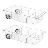 Attelite clear drawer front view showing storage and easy visibility benefit