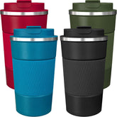 ATZNZIK front view of 4-pack colorful tumblers shows convenience and variety
