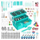 AUKOW mint green storage case showing organized tools and easy transport benefit