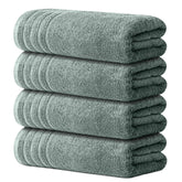 Avalon Towels front packaging showing set of four towels and size