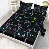 Axolotl front packaging showing twin cute cat sheet set benefits