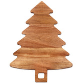 Ayiaren Christmas tree board front view showing festive serving benefit