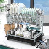 B-Land front view of rack showing full capacity and neat drying benefit