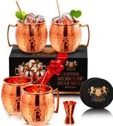 B. WEISS front packaging showing four copper mugs and accessories for instant gifting