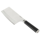 Babish cleaver front view showing blade profile and balanced design benefit