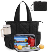 Bagstellar front view of tote showing organized pockets and professional look