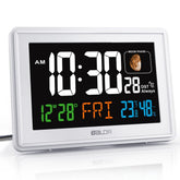 Baldr front display showing large time and date for easy reading