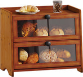BAMBANG front view showing double-tier bamboo box and organized storage benefit