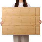 BAMOTTO CRAFTBAMBOO front view showing full board and benefits of extra workspace