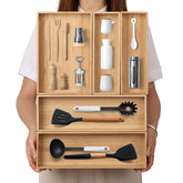 BAMOTTO CRAFTBAMBOO front view showing stackable bamboo organizer and neat presentation
