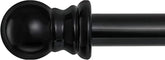 Barcetine front view of full extended curtain rod shows durable finish and clean profile