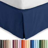 Bare Home front view showing dark blue skirt and neat finish