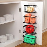BasicForm front view showing all four black metal organizers and nesting benefit