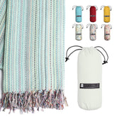 BAY LAUREL folded towel with travel bag, compact for packing