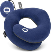 BCOZZY front view showing double chin support and travel comfort