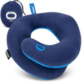 BCOZZY medium navy front view showing ergonomic chin and neck support