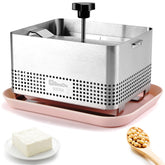 bd.Ai tofu press front view showing robust stainless construction and durability