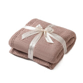 bearberry front view throw khaki showing full couch coverage and cozy style