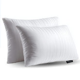 Beautyrest front packaging of queen pillow set showing product and benefits