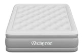 Beautyrest Skyrise front view showing raised mattress and inviting sleep surface benefit: comfortable loft