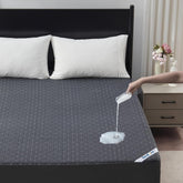 BEDLORE front view showing full California King protector and neat corners