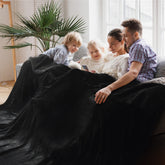 Bedsure gentleSoft front packaging shows blanket and gift-ready presentation benefit