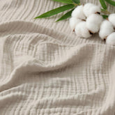 Bedsure king blanket front view showing linen beige and full coverage comfort