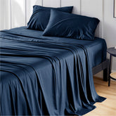 Bedsure king sheet set front packaging showing contents and color
