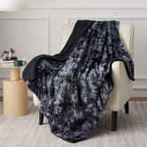 Bedsure tie-dye blanket front view showing pattern and cozy appeal