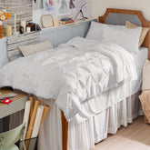 Bedsure front view of Twin XL 5-piece set showing coordinated bedding and neat presentation for easy setup