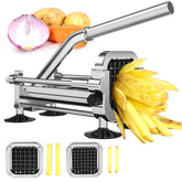Befano front view potato cutter showing stable frame and easy access — reliable prep