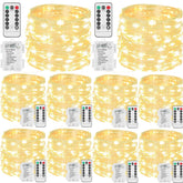 Beieverluck front packaging showing 10-pack and warm white LEDs benefits portability