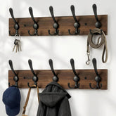 BEIUTAO front view of mounted coat rack showing neat organized storage benefit