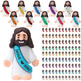 Bememo front packaging showing 400 mini Jesus figures and colorful assortment benefit: ready bulk supply