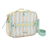 Bentgo front image of printed lunch bag showing compact carry convenience