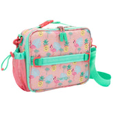 Bentgo front view showing prints and zip closure, practical for school