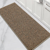 BEQHAUSE front view of taupe runner showing clean modern look and floor protection