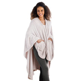 Berkshire Blanket frontal view of Moonbeam wearable cape showing full coverage and comfort