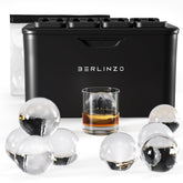 BERLINZO front packaging showing clear ice ball mold and benefits