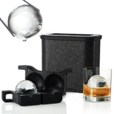 BERLINZO front view of silicone ice ball mold showing eight cavities and clean design