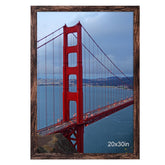 BESCRCL brown frame front view showcasing clean edges and warm finish