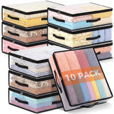 Besslly front view clear bag showing contents and quick identification benefit