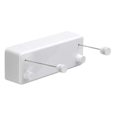 BESy front-mounted retractable double clothesline showing clean installation and compact profile