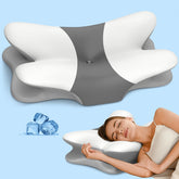 Besyodo front view of pillow showing ergonomic shape and immediate support