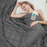 BETU full queen blanket on bed showing even weight distribution and comfort