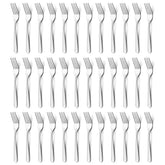 BEWOS front view of full 36-piece fork set for complete service